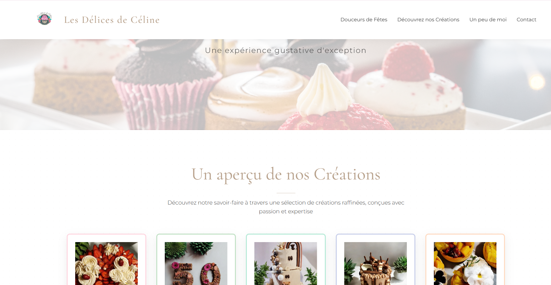 création site internet pâtisserie pas cher