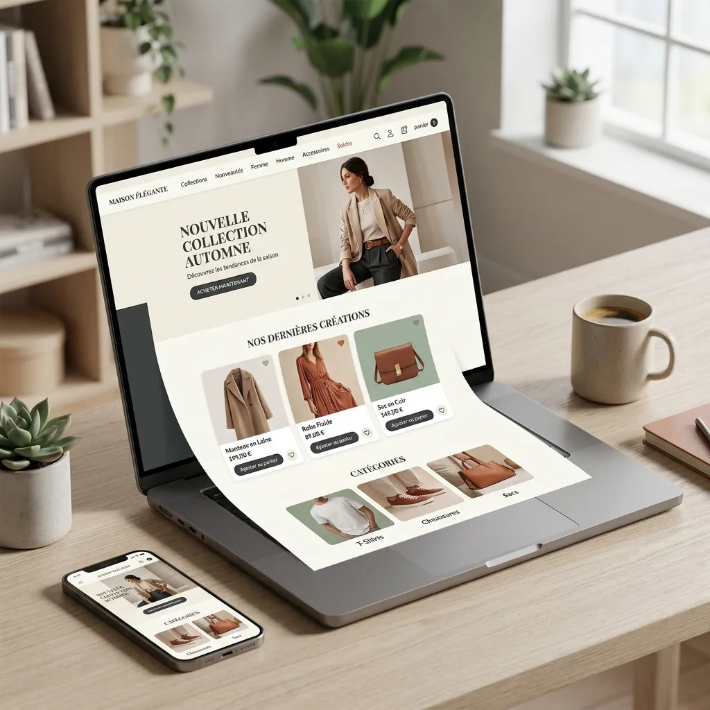 Maquette de site Ma Boutique