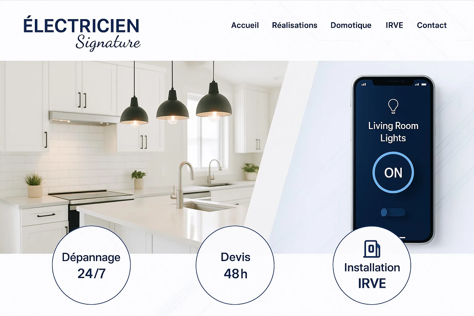 Site internet électricien
