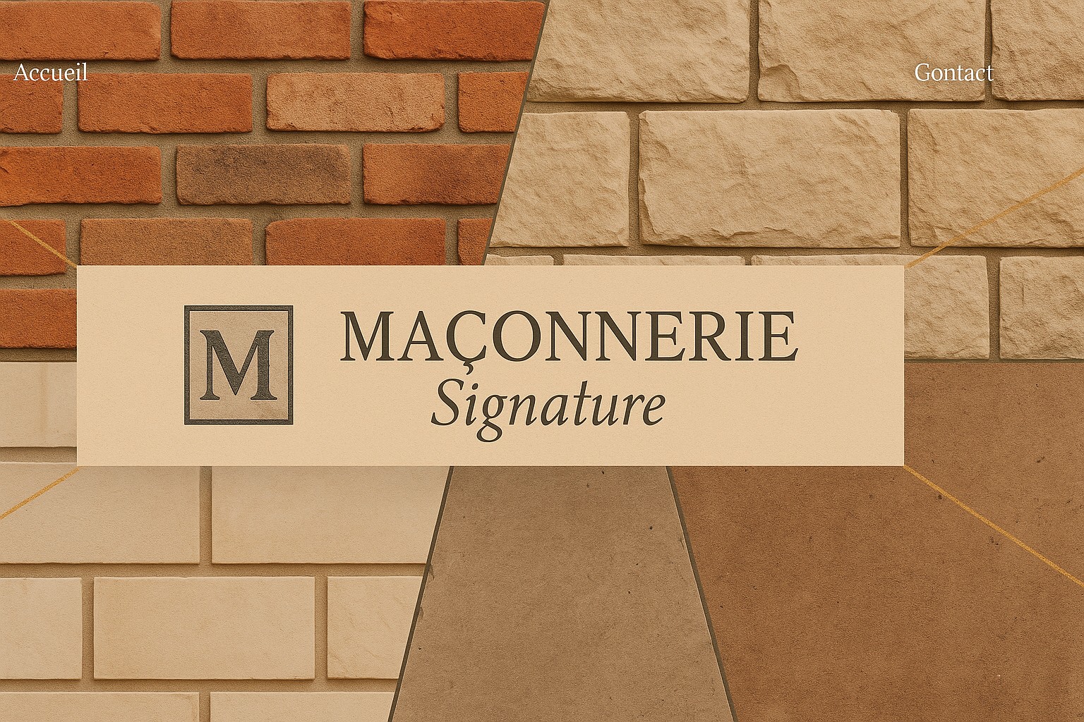 Exemple de site internet pour maçon avec portfolio de chantiers